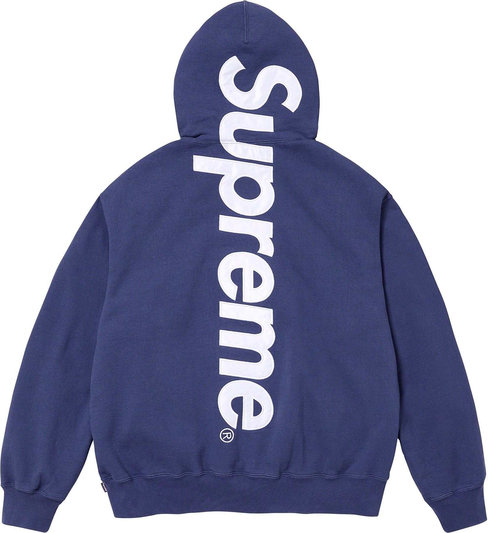 Satin Appliqué Hooded Sweatshirt view 3